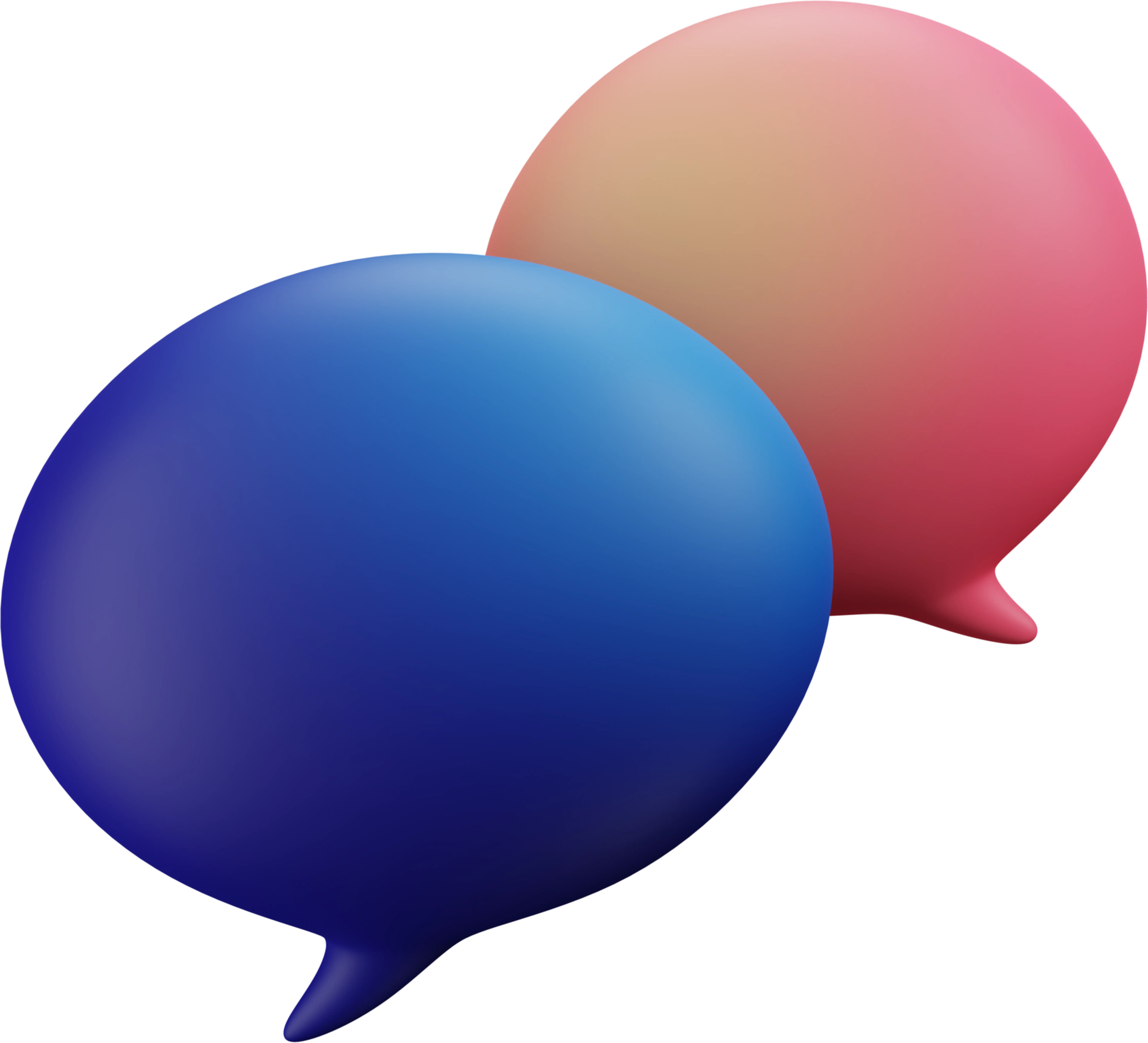 Icono de un micrófono degradado rojo y naranja con un fondo azul.